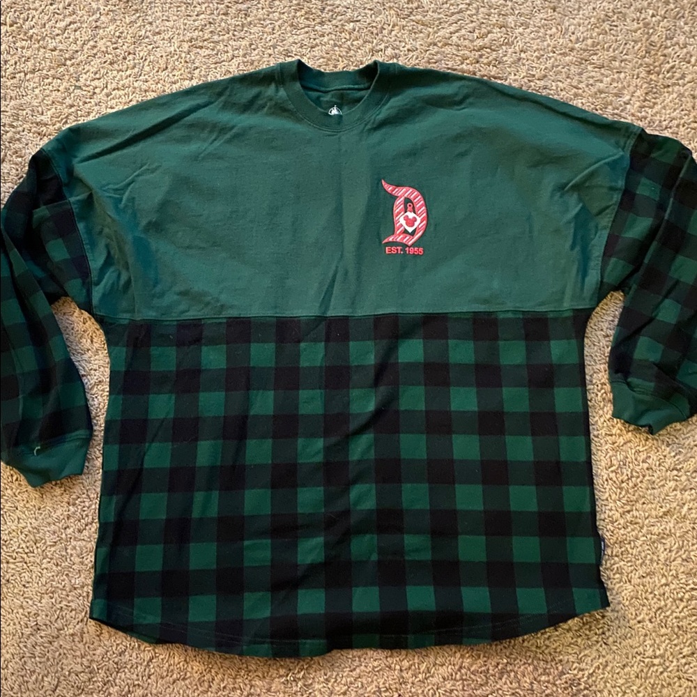 Disneyland Green Christmas Plaid Spirit Jersey